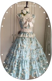 Moon River Camellia and Pearl Top and Skirt(Reservation/Full Payment Without Shipping)